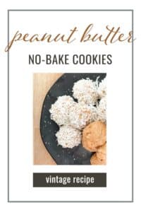 No Bake Peanut Butter Cookies: “Telephone Cookies”