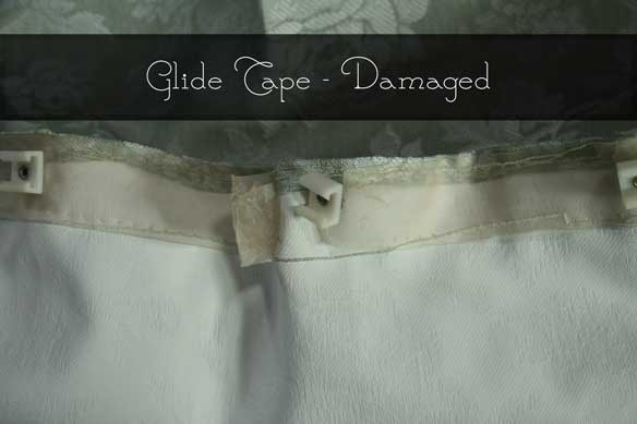 damaged-glide-tape-for-rv-window-treatments