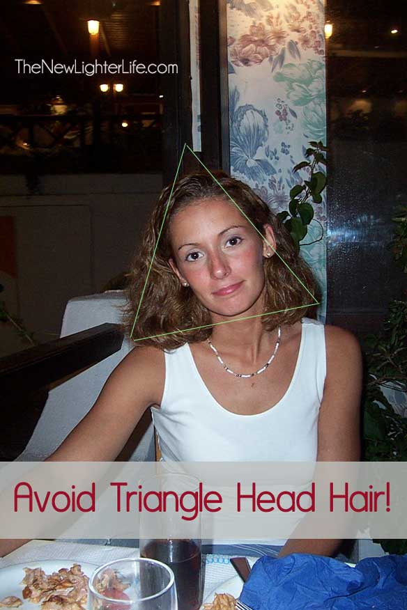 Triangle hair clearance