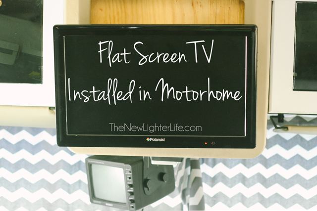 how to install a flat screen tv in a motorhome