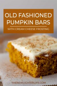 Pumpkin Bars With Cream Cheese Frosting Recipe