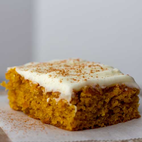 Pumpkin Bars with Cream Cheese Frosting Recipe