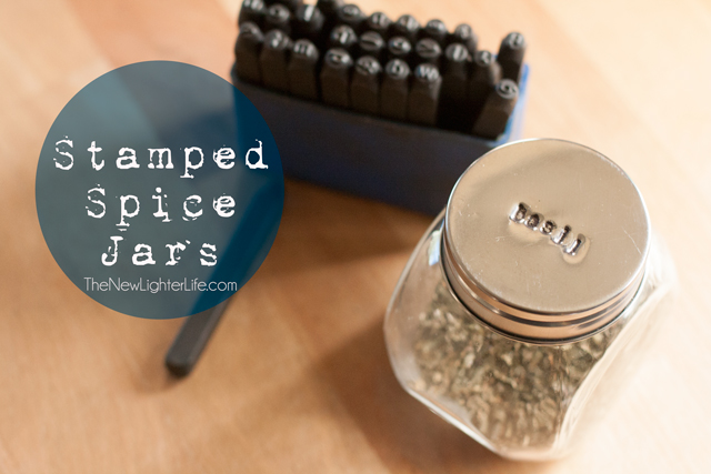 Stamped Spice Jars