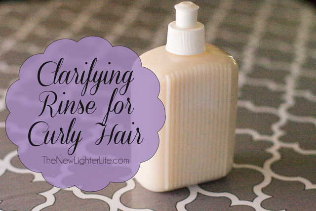 Clarifying Shampoo Rinse for Curly Hair