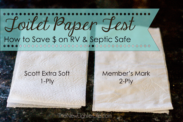 Toilet Paper Test Save Money on RV or Septic Safe