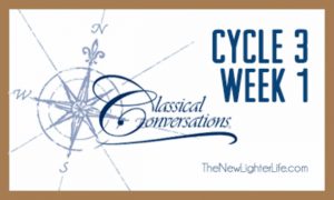 Classical Conversations Cycle 3 Week 1 Wrap Up