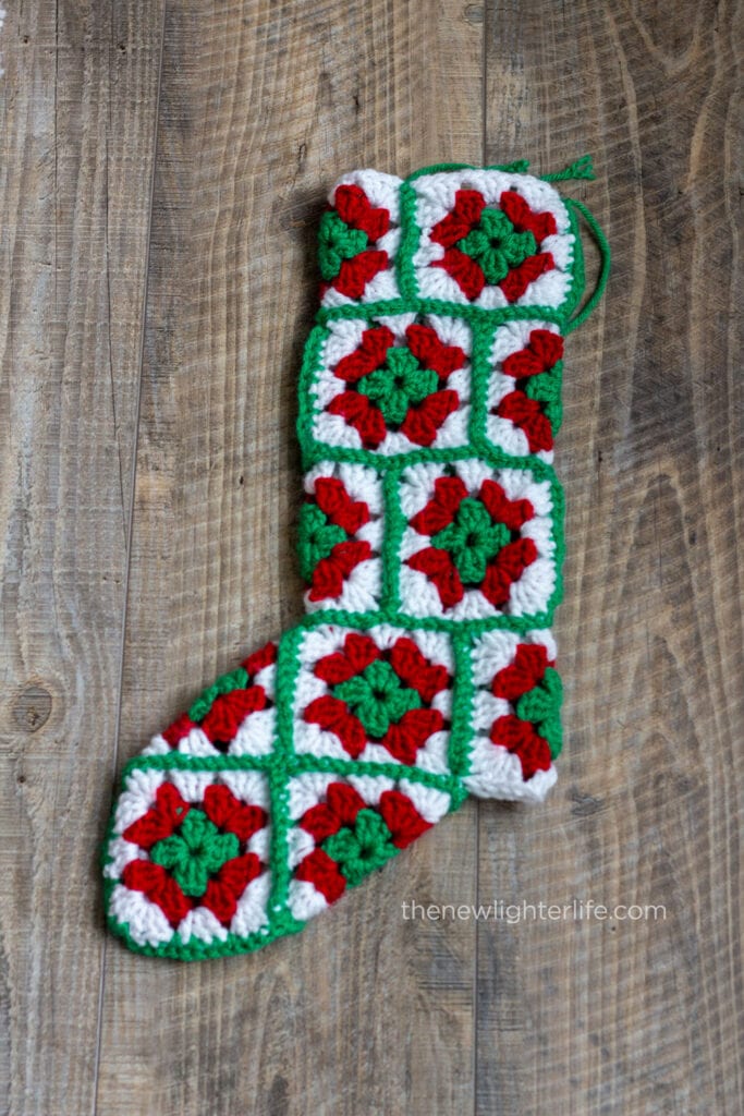 Granny Square Christmas Stocking Pattern FREE