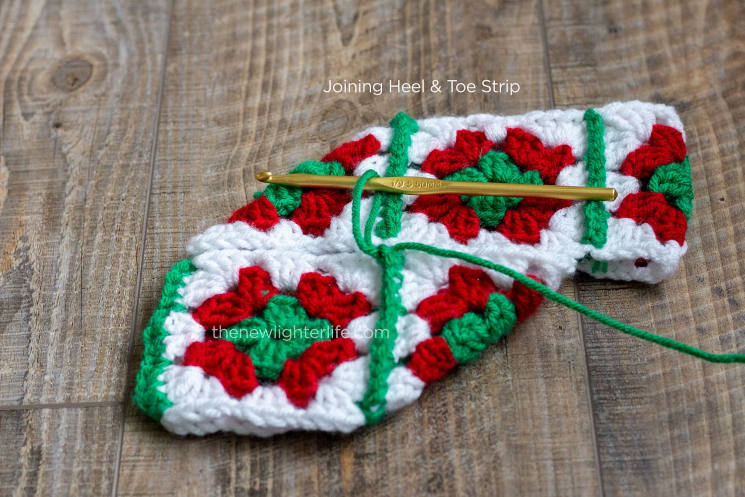 Granny Square Christmas Stocking Pattern FREE