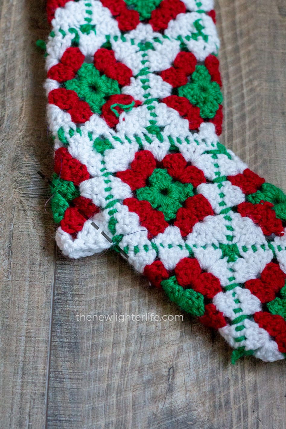 Granny Square Christmas Stocking Pattern FREE