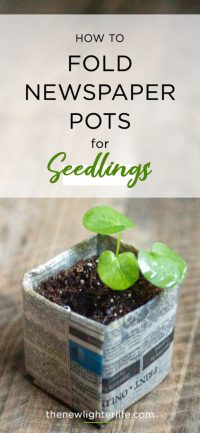 How To Fold Sturdy Recycled Newspaper Pots for Seedlings