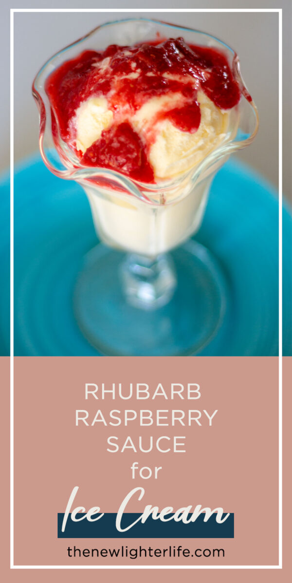 Tangy And Delicious Rhubarb Raspberry Ice Cream Dessert Sauce 7479