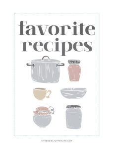 recipe book cover template