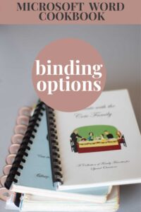 affordable options to bind a cookbook