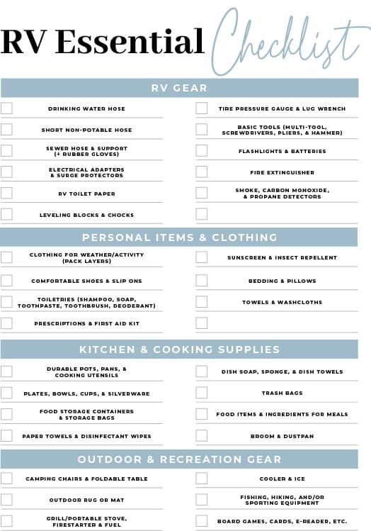 Our Road Trip Essentials & Travel Checklist Printable - Bless'er House