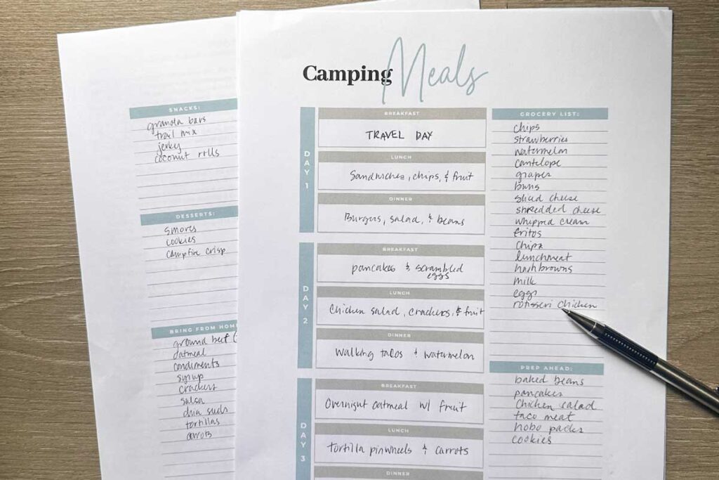 RV Park Cooking: Meal Planning for Your Road Trip